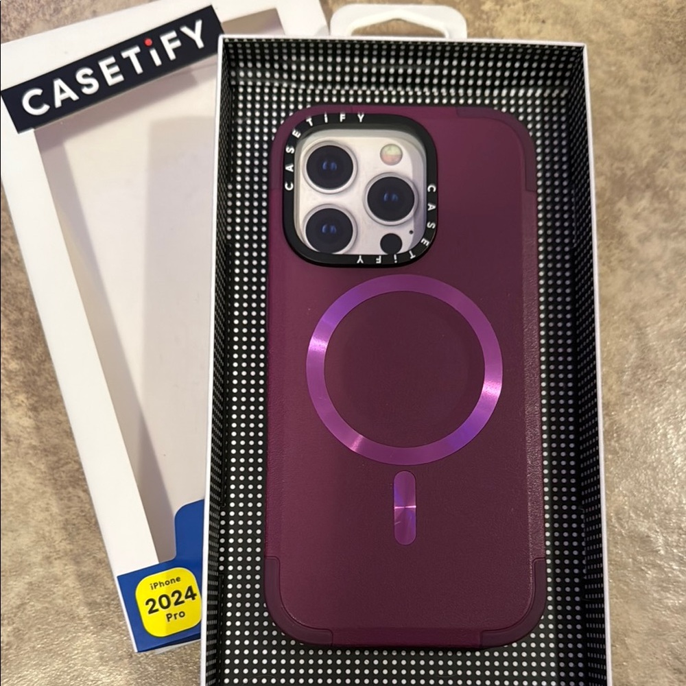 Casetify Purple MagSafe iPhone Case